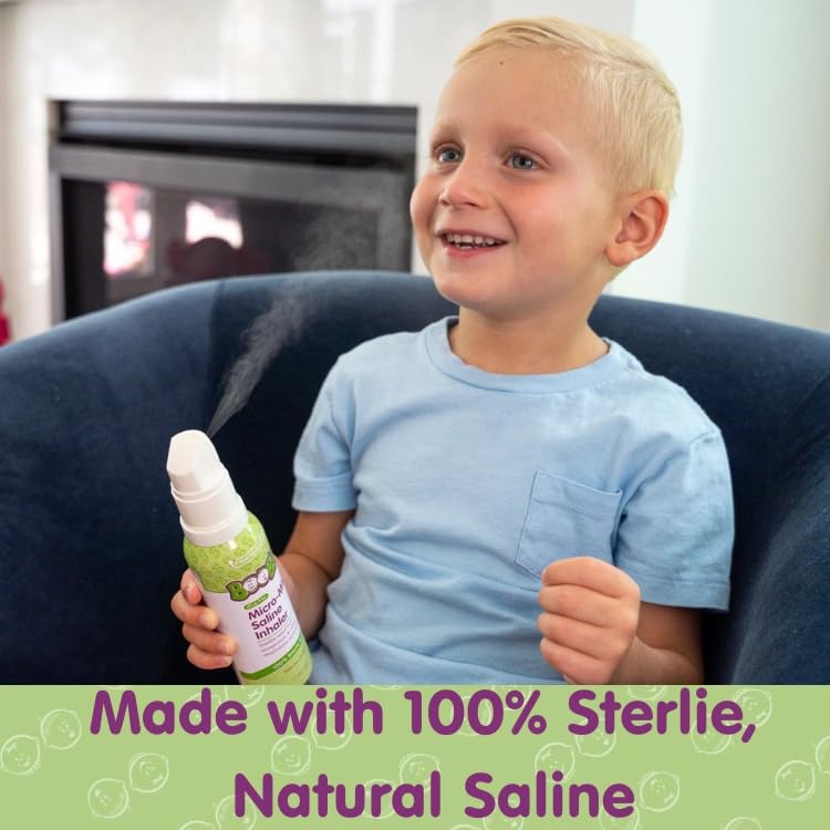 Boogie Micro-Mist Inhalador Salino, diseñado para niños con uso cómodo y suave.