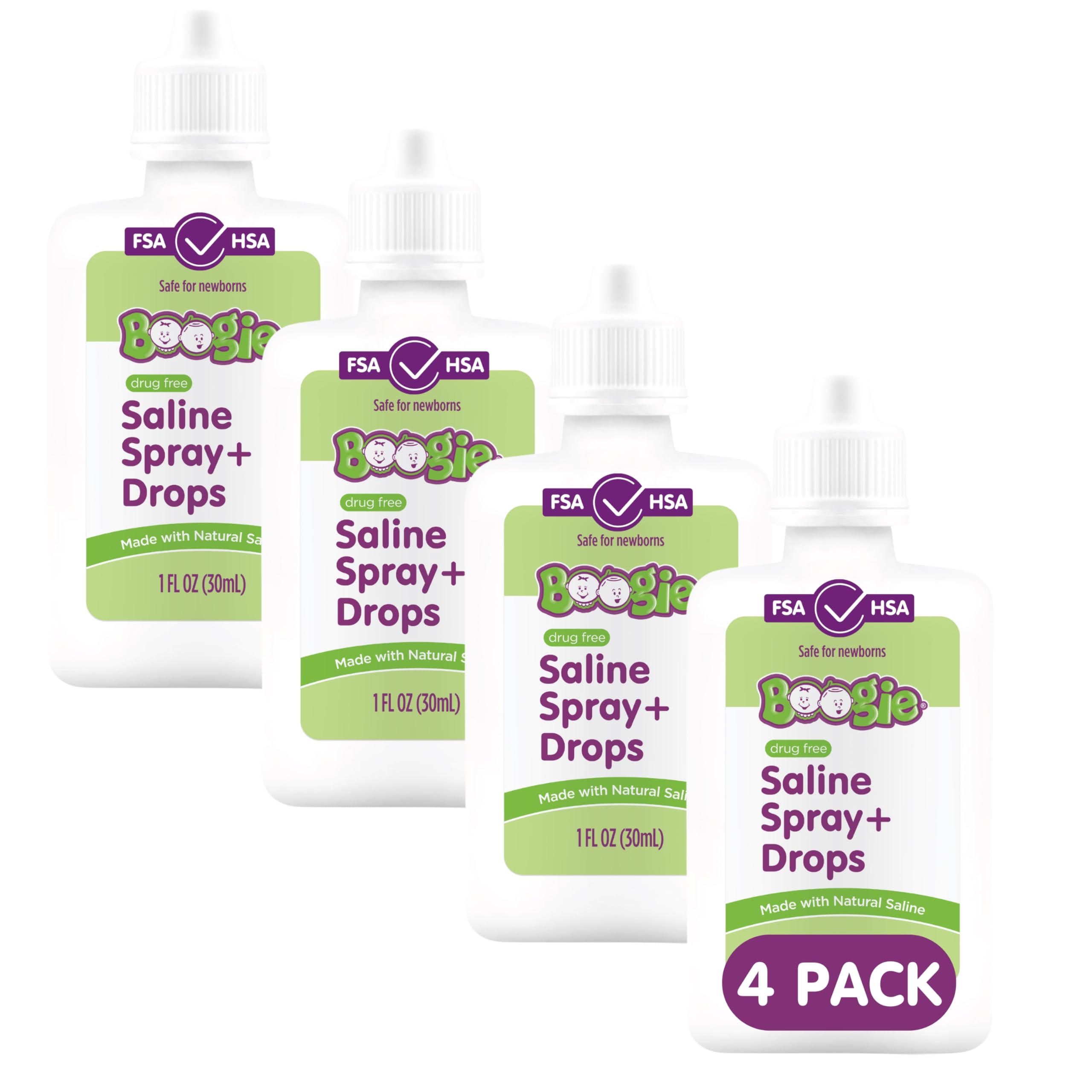 Boogie spray nasal para bebés facilita la limpieza suave de la nariz