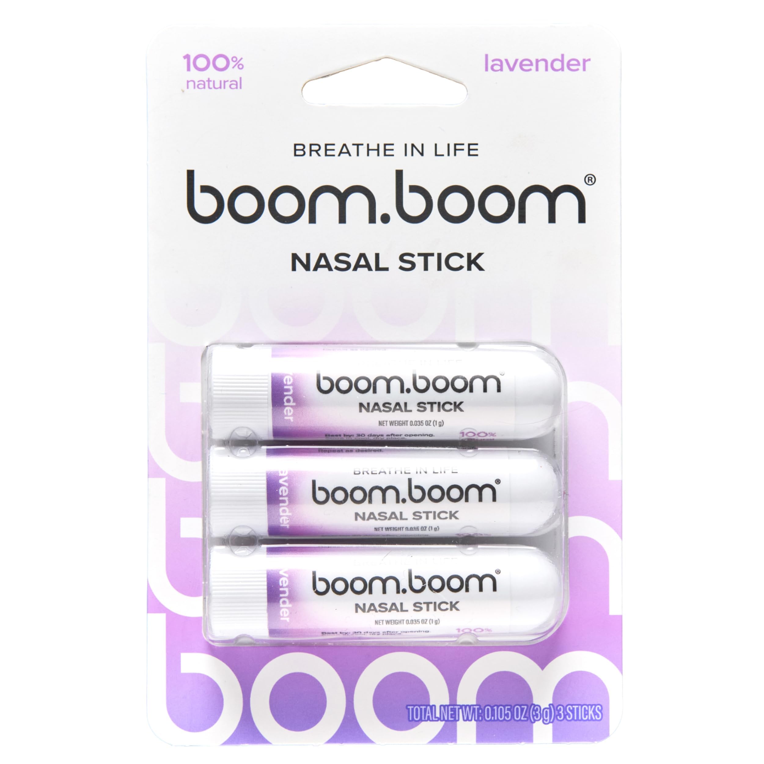 BoomBoom Inhalador Nasal con tecnología de vapor para sensación refrescante