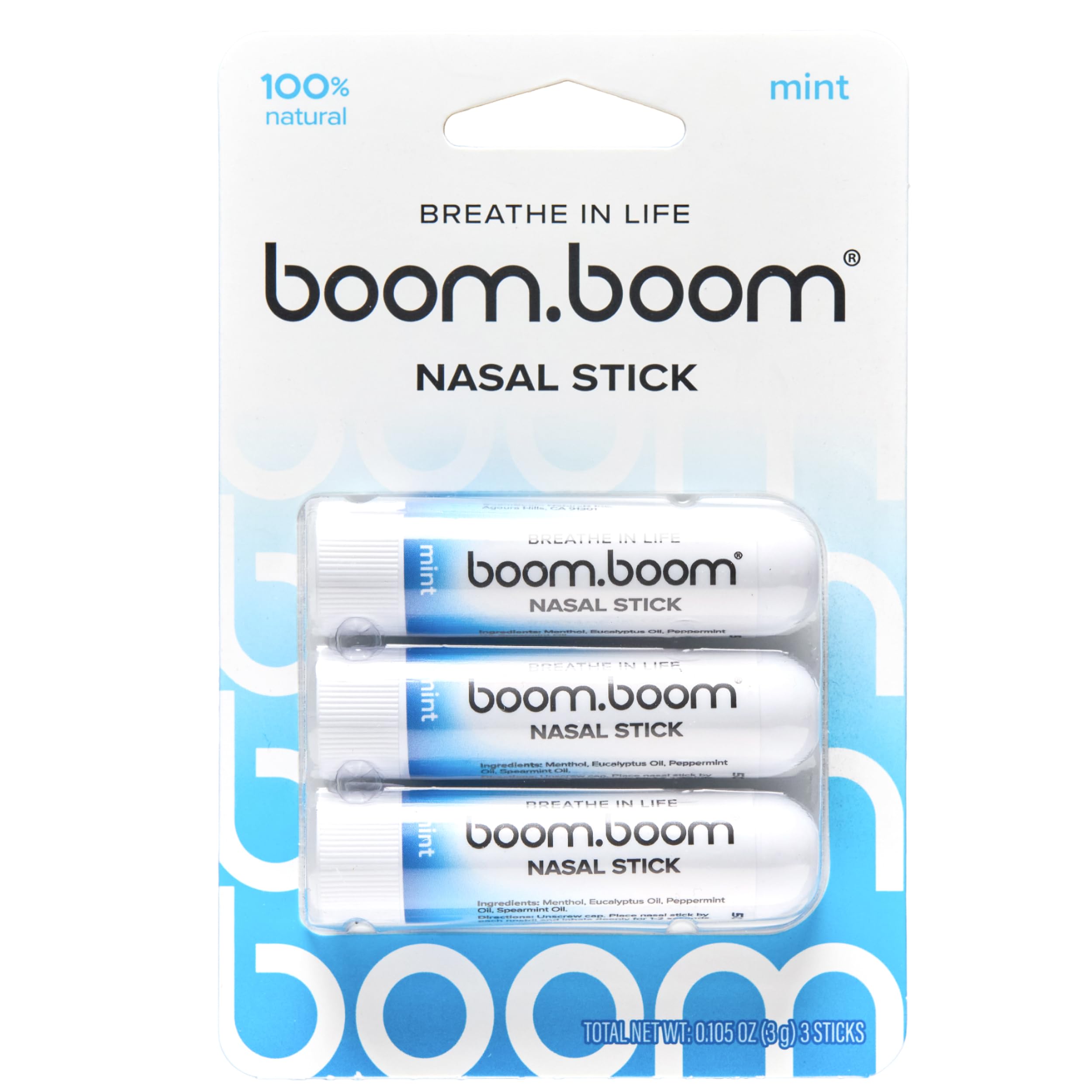 BoomBoom Nasal Stick con tecnología flujo de vapor para vapores potentes y duraderos.
