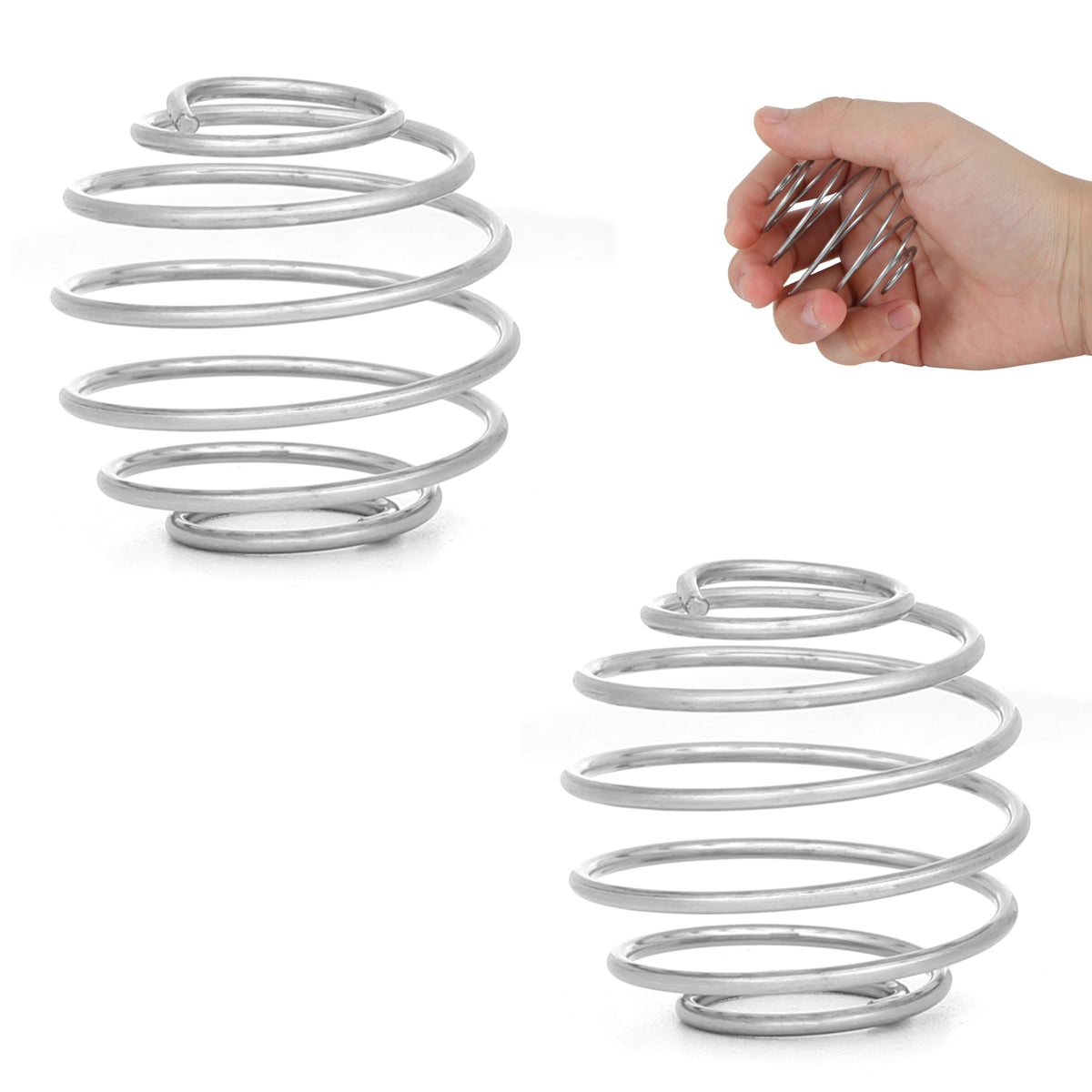 BooMetCheer: bola mezcladora de acero inoxidable para una mezcla rápida y sin grumos.
