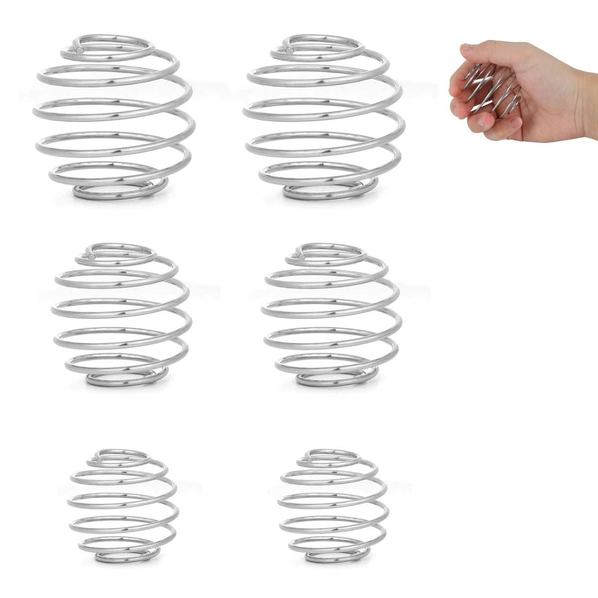 BooMetCheer bolas mezcladoras de acero inoxidable en varios tamaños para batidos homogéneos.