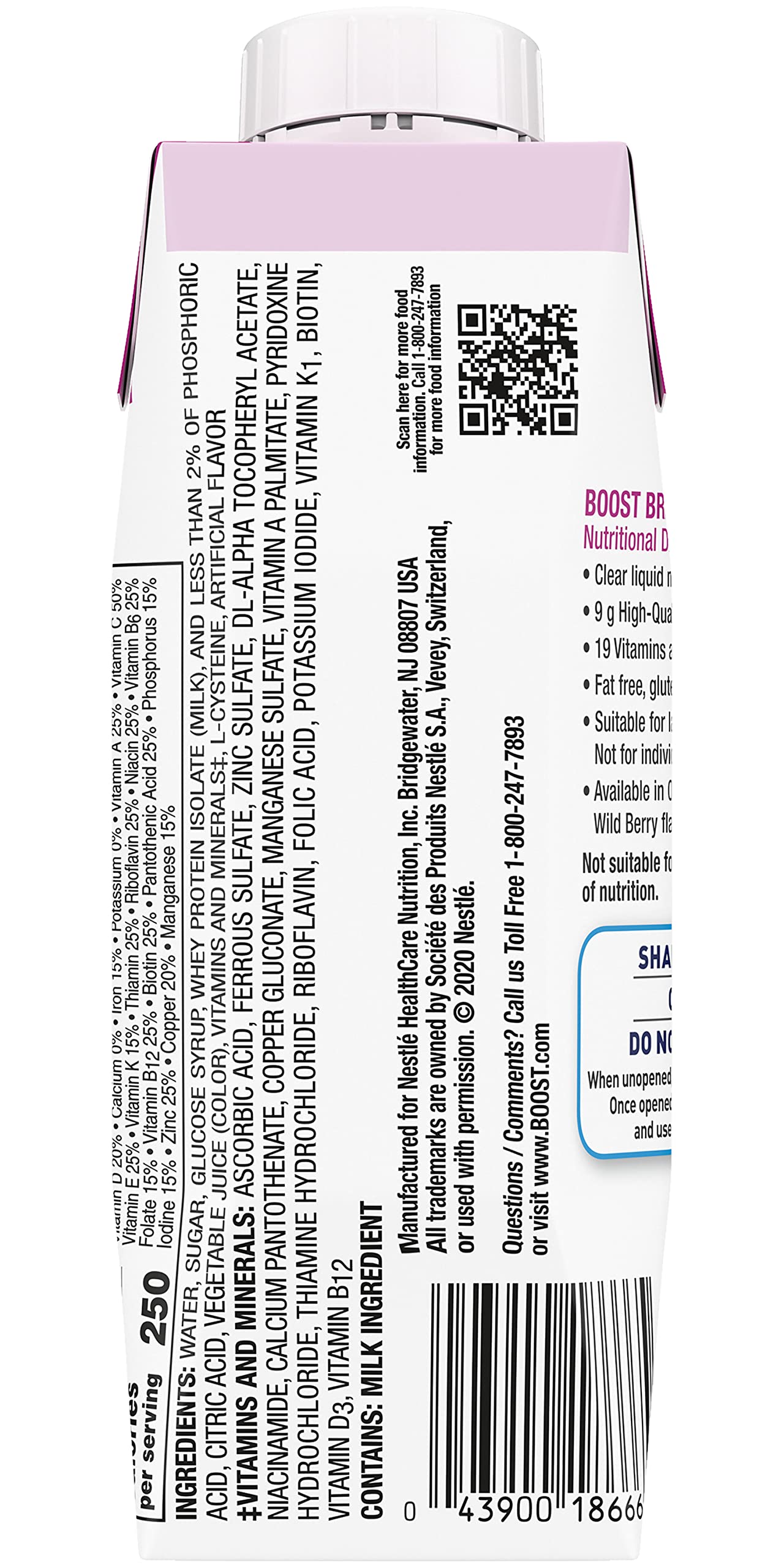 BOOST Breeze porción de 8 oz con proteína de alta calidad