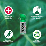 Boost Oxygen envases portátiles y reciclables para viaje y uso diario