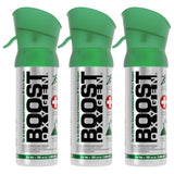 Boost Oxygen tamano bolsillo natural 3l, envase frontal para uso rapido de oxigeno.