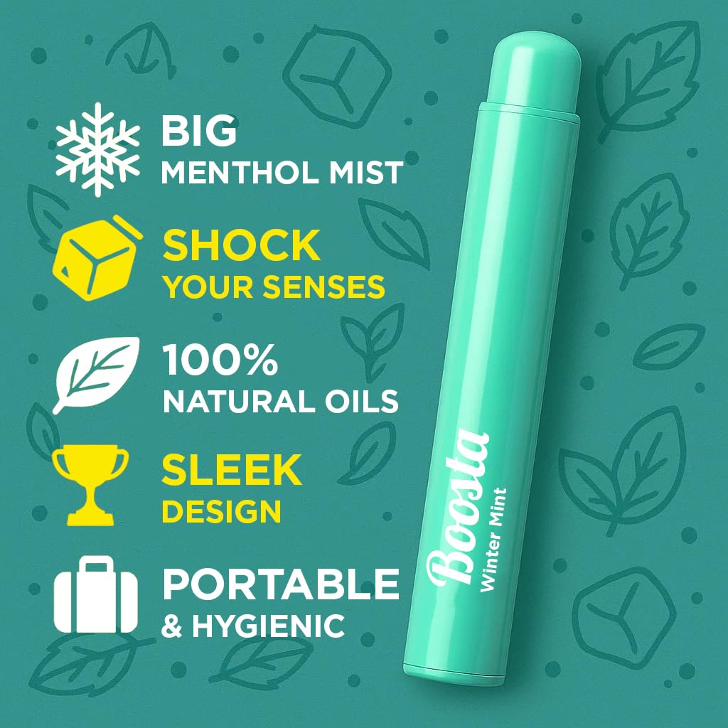 Boosta inhalador nasal sabores cítrico ideal para despertar mañanas