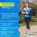Presentación de 90 cápsulas BoostCeuticals CoQ10: ideal para rutina diaria.