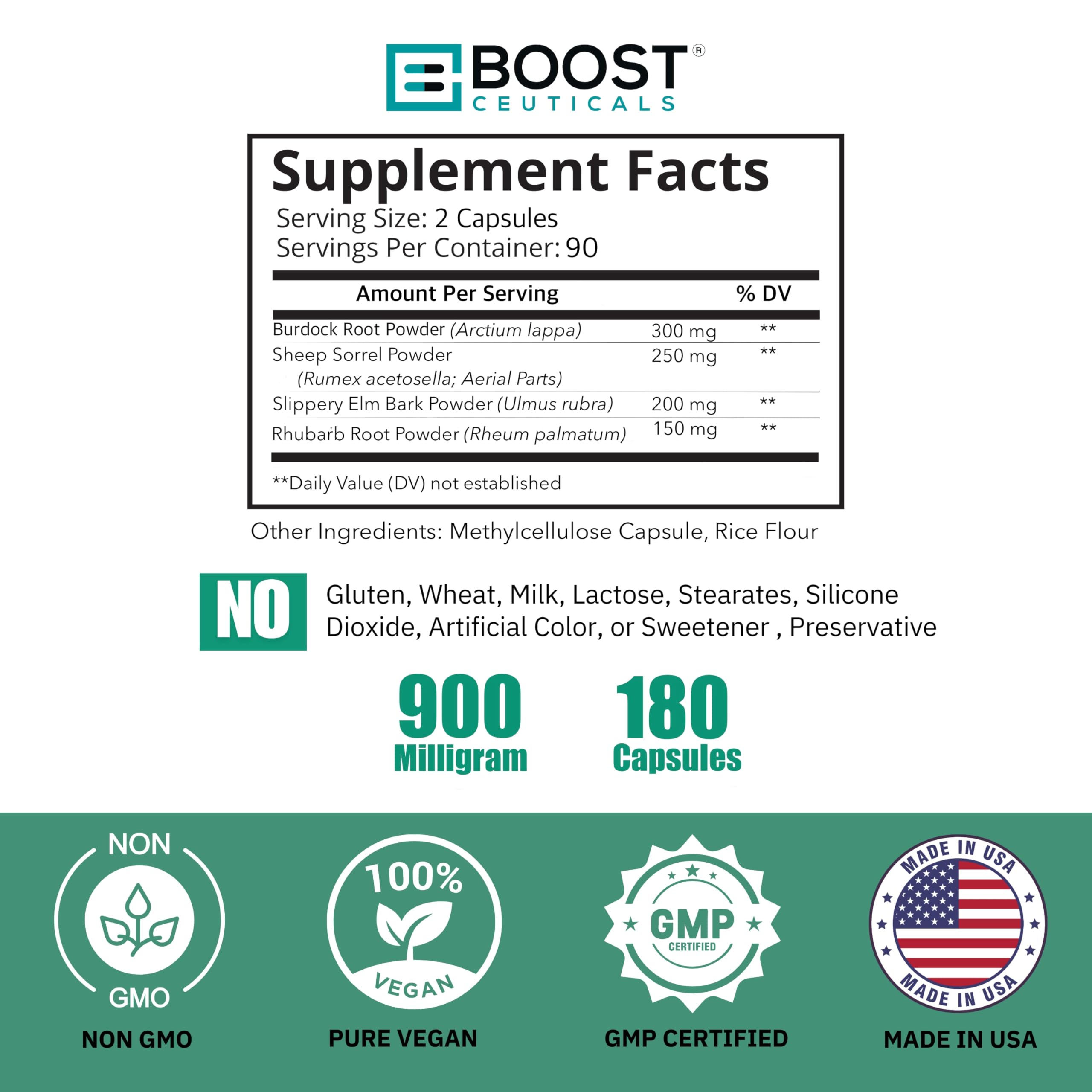 BoostCeuticals Essiac Cápsulas, uso diario, posibilidad de apoyo al bienestar general.
