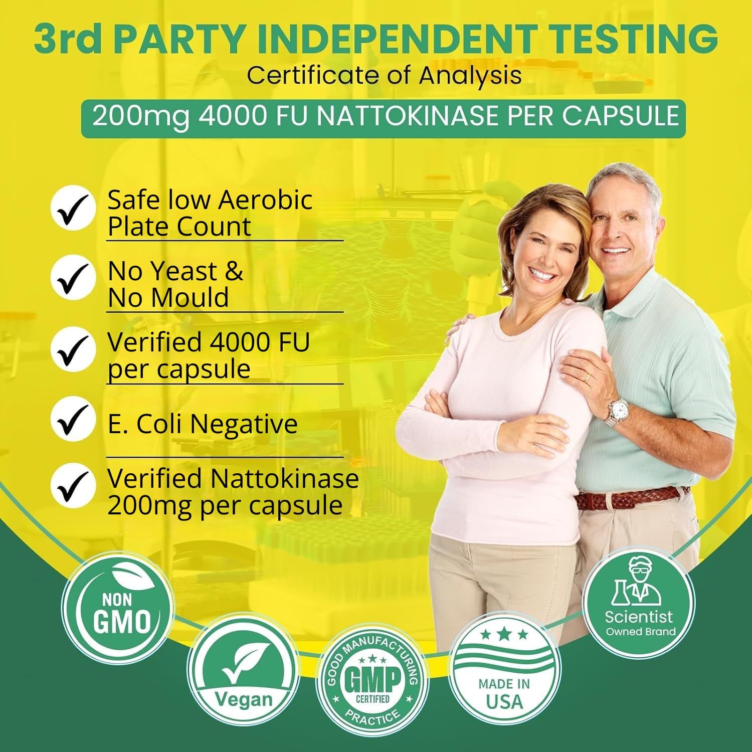 BoostCeuticals Nattokinase cápsulas en blister, formato vegano para uso diario.