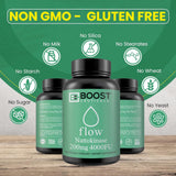 BoostCeuticals Nattokinase en mesa, estilo de vida saludable y tranquilidad.