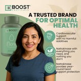 BoostCeuticals Nattokinase potencia 4000 FU por cápsula para soporte circulatorio.