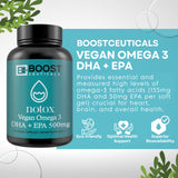 Cápsulas blandas BoostCeuticals Omega de algas, fáciles de tragar para la rutina diaria