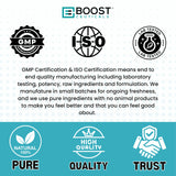 Certificaciones de calidad en BoostCeuticals Omega de algas, confianza y pureza