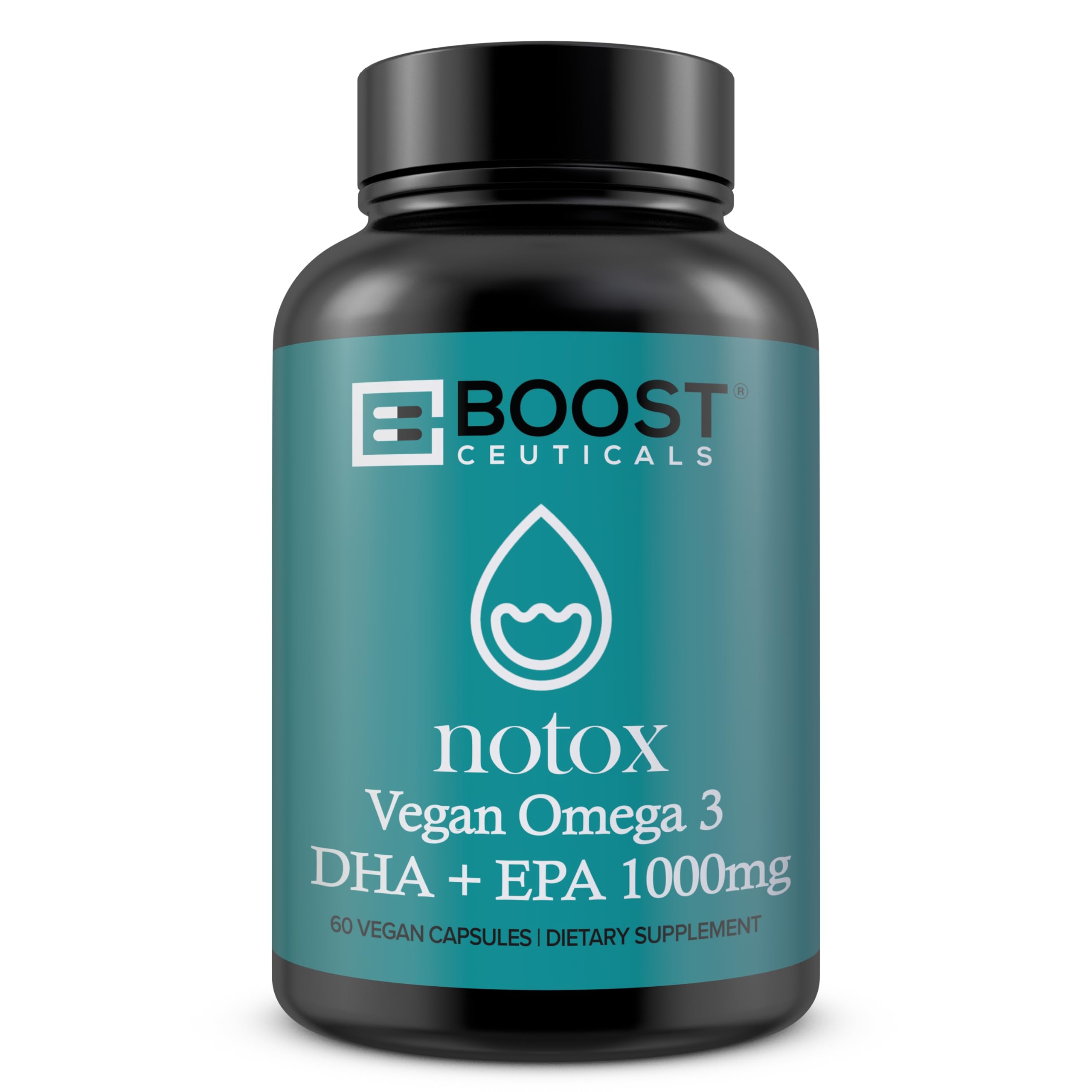 BoostCeuticals Omega3 de algas: cápsulas suaves para uso diario y apoyo cardíaco.