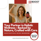 BoostCeuticals Reishi cápsulas veganas sin rellenos.