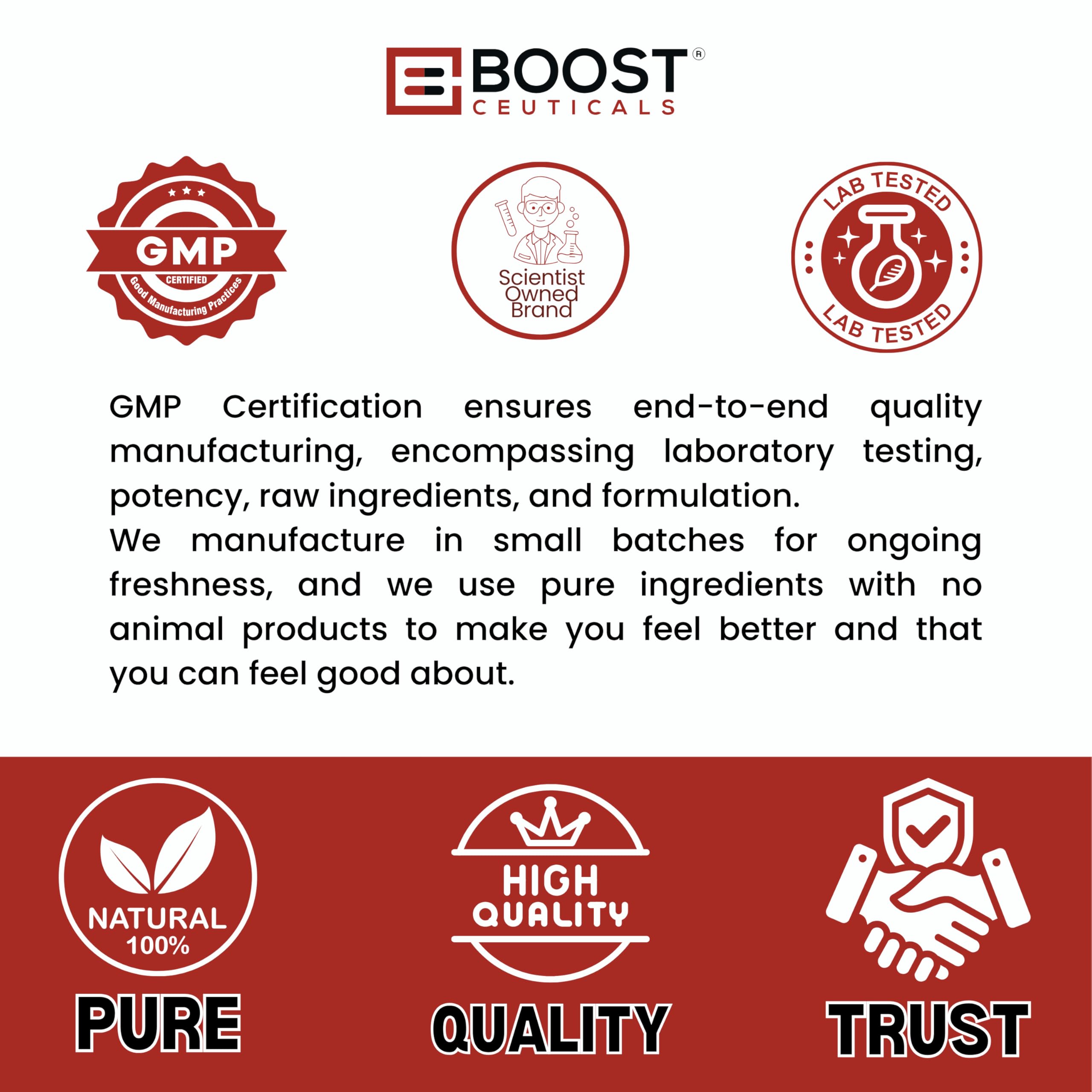 BoostCeuticals Reishi muestra dosis mañana y noche.