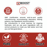 BoostCeuticals Reishi muestra dosis mañana y noche.