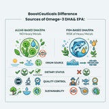 DHA de algas para visión saludable y función ocular.