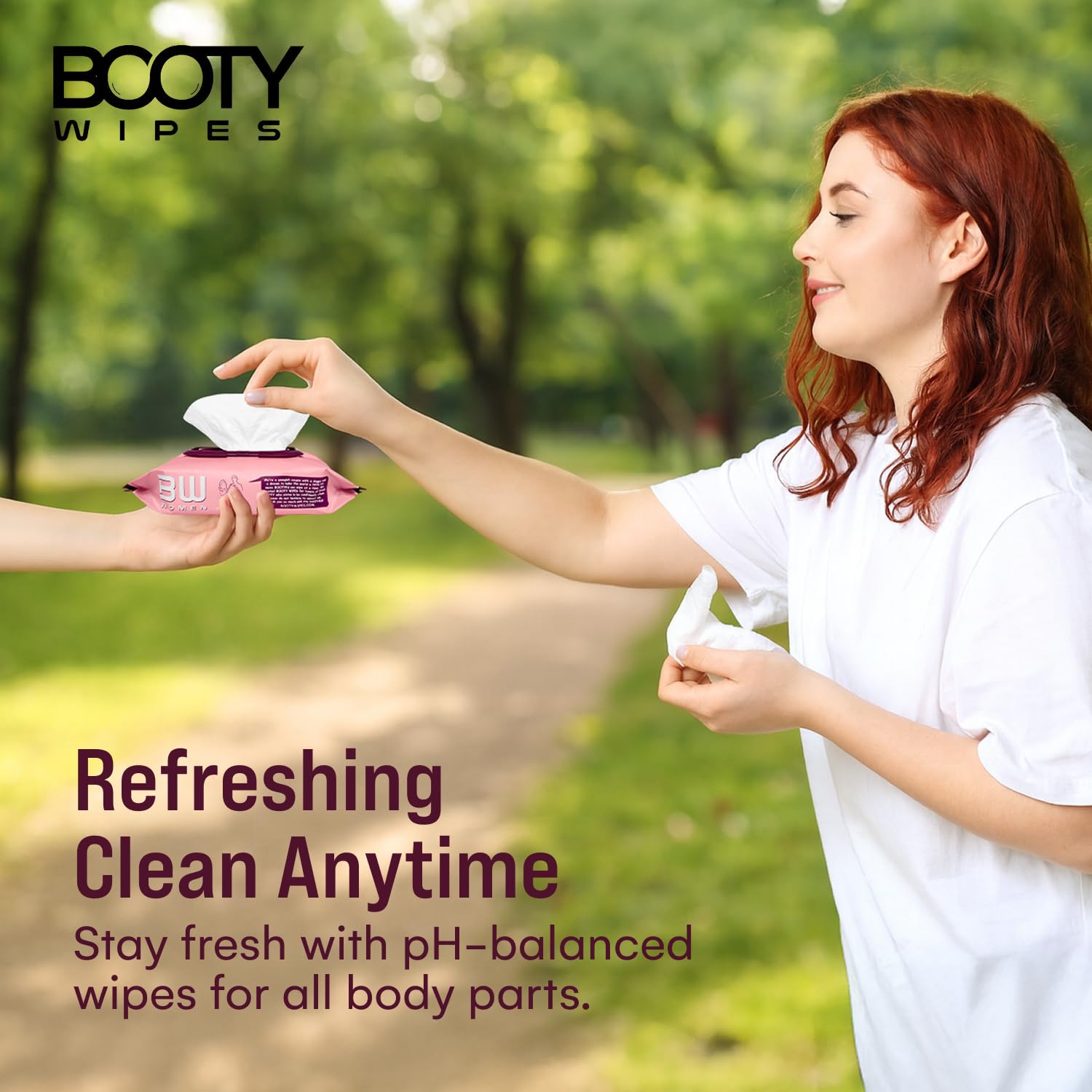 Booty Wipes, textura suave en tamaño grande para cobertura completa