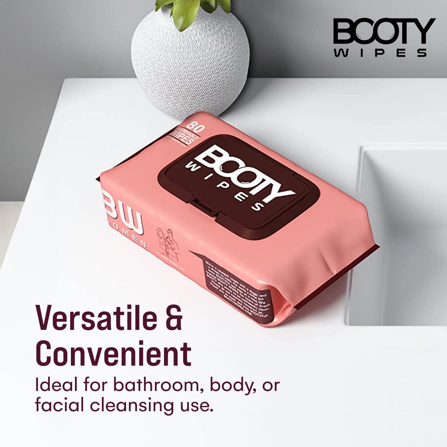 Booty Wipes, toallitas desechables que se descomponen para un desecho seguro