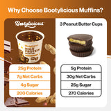 Bootylicious Muffin Chocolate con Maní: cocción en microondas en 1 minuto