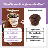 Bootylicious muffin paquete de 12 unidades, opción conveniente para la semana.