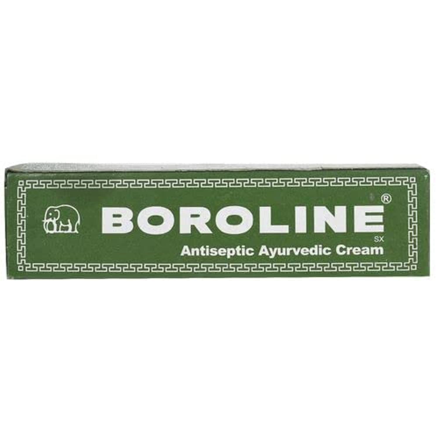 Boroline crema antiseptica ayurvédica en envase de 20 g para llevar.