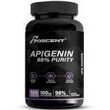 BOSCENT Apigenina cápsulas en la mano para relajación nocturna.