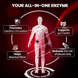 BOSCENT Lumbrokinase etiqueta frontal: información de pureza y potencia.