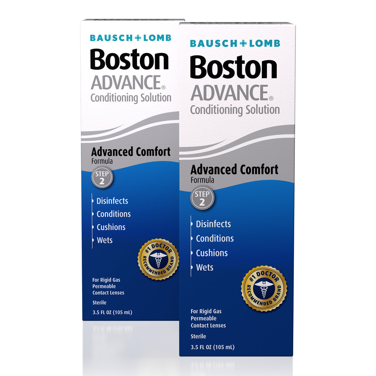 Boston Advance: botella de solución para lentes RGP con desinfección y humectación