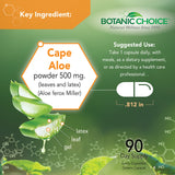 Botanic Choice Aloe: etiqueta del frasco y seguridad de la fórmula.