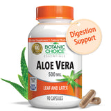 Botanic Choice Aloe: hoja y gel visibles para apoyar la digestión suave.