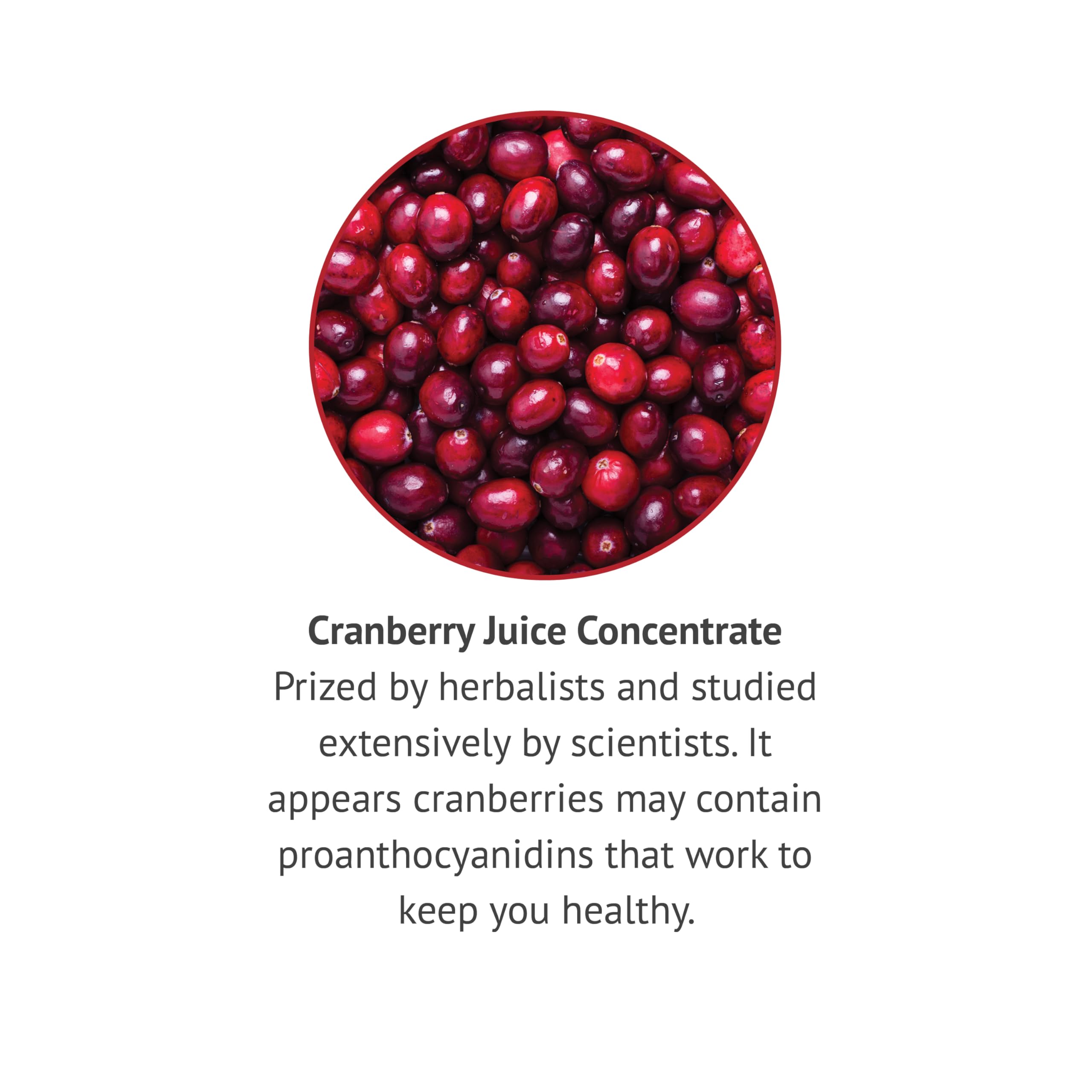 Uso en agua, te o jugo con Botanic Choice Cranberry Extract.