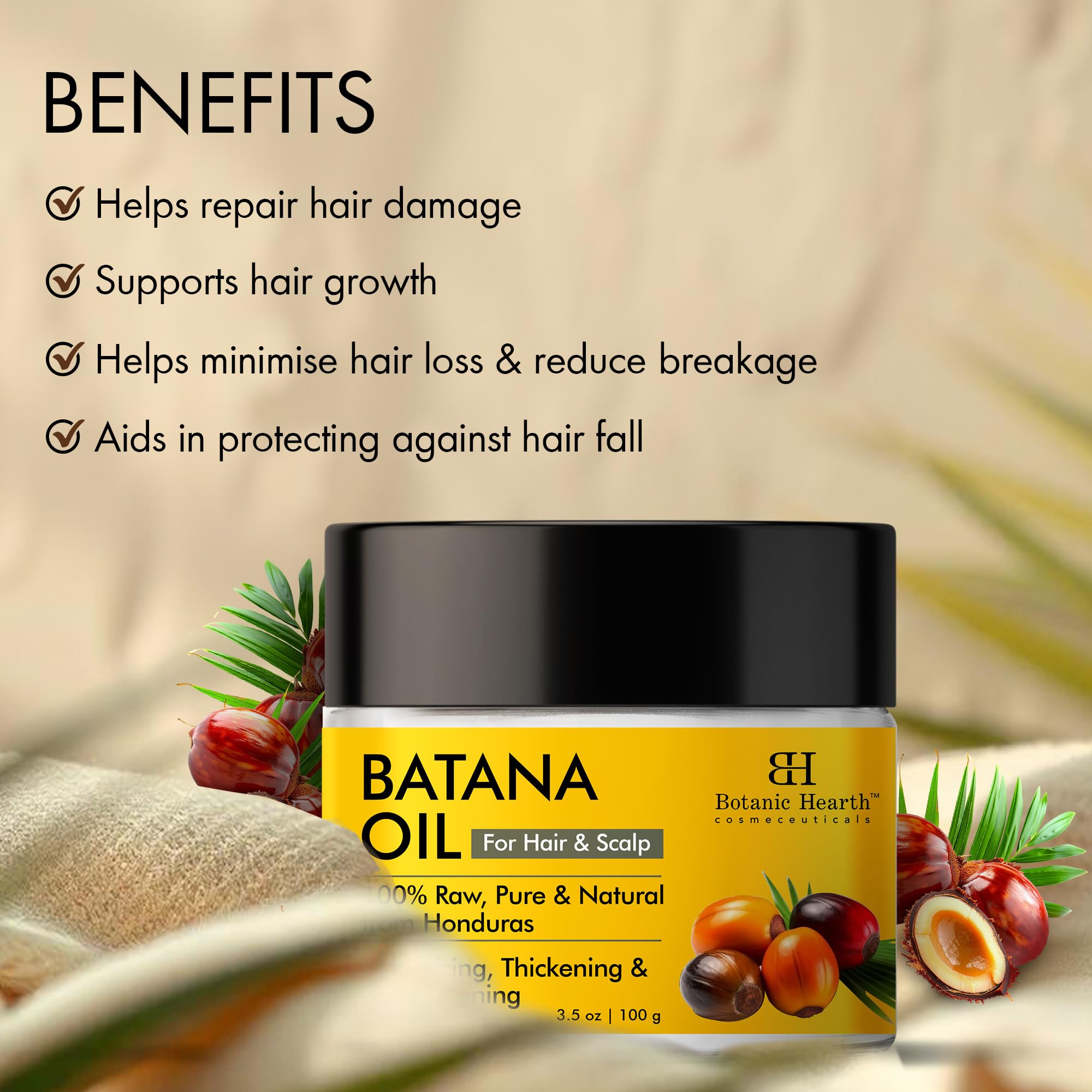 Botanic Hearth Batana: prensado en frio conserva nutrientes y aroma terroso