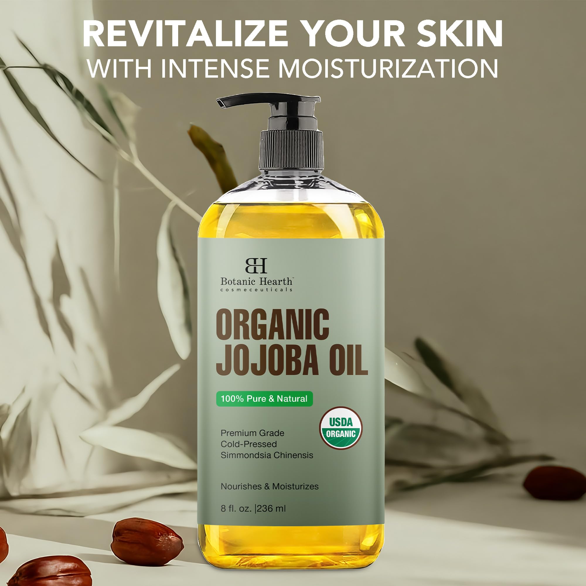 Botanic Hearth aceite jojoba para cuidado de la piel mejora hidratación