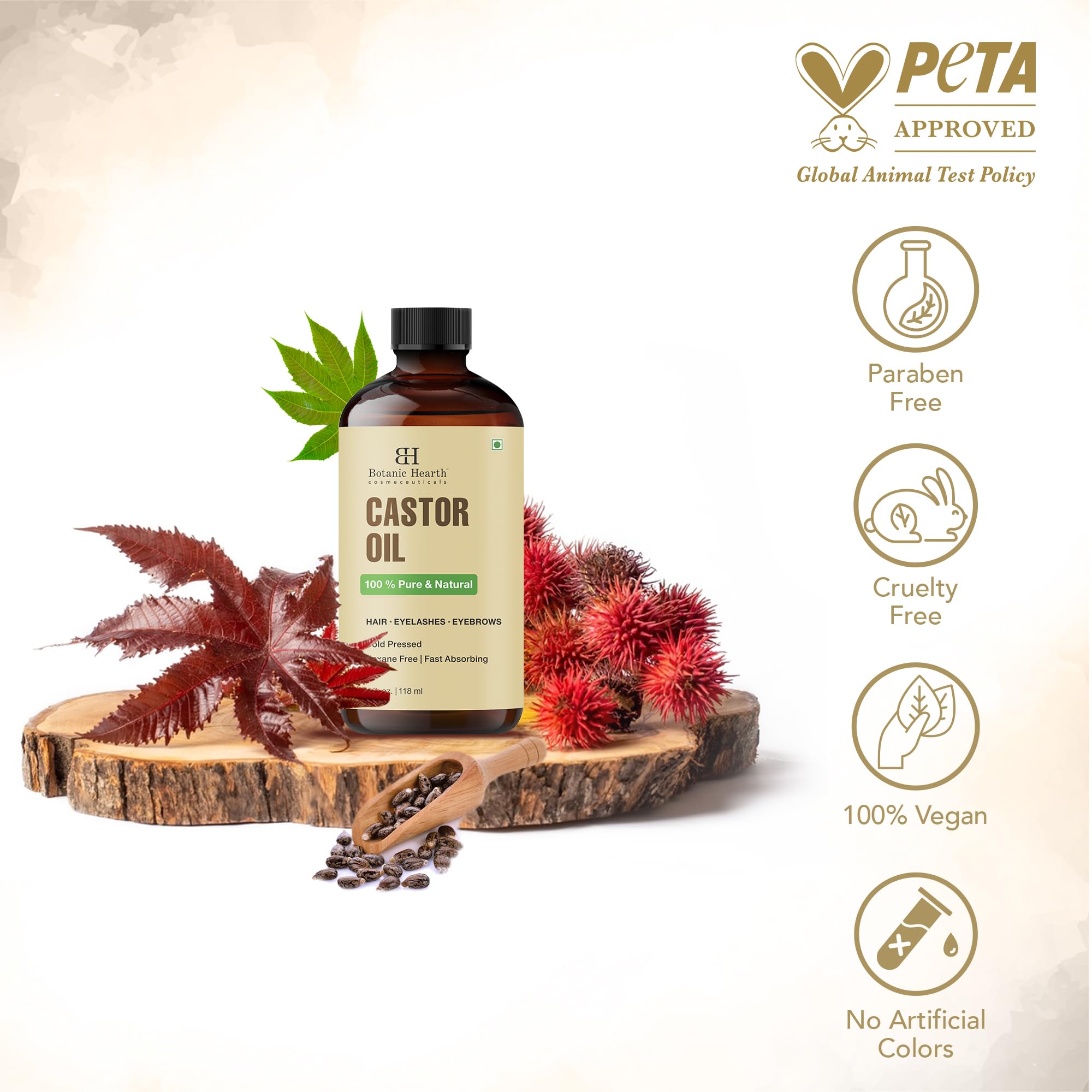 Botanic Hearth cabello brilla y nutrición gracias al aceite.