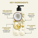 Control del frizz y suavidad al tacto con Botanic Hearth champú.