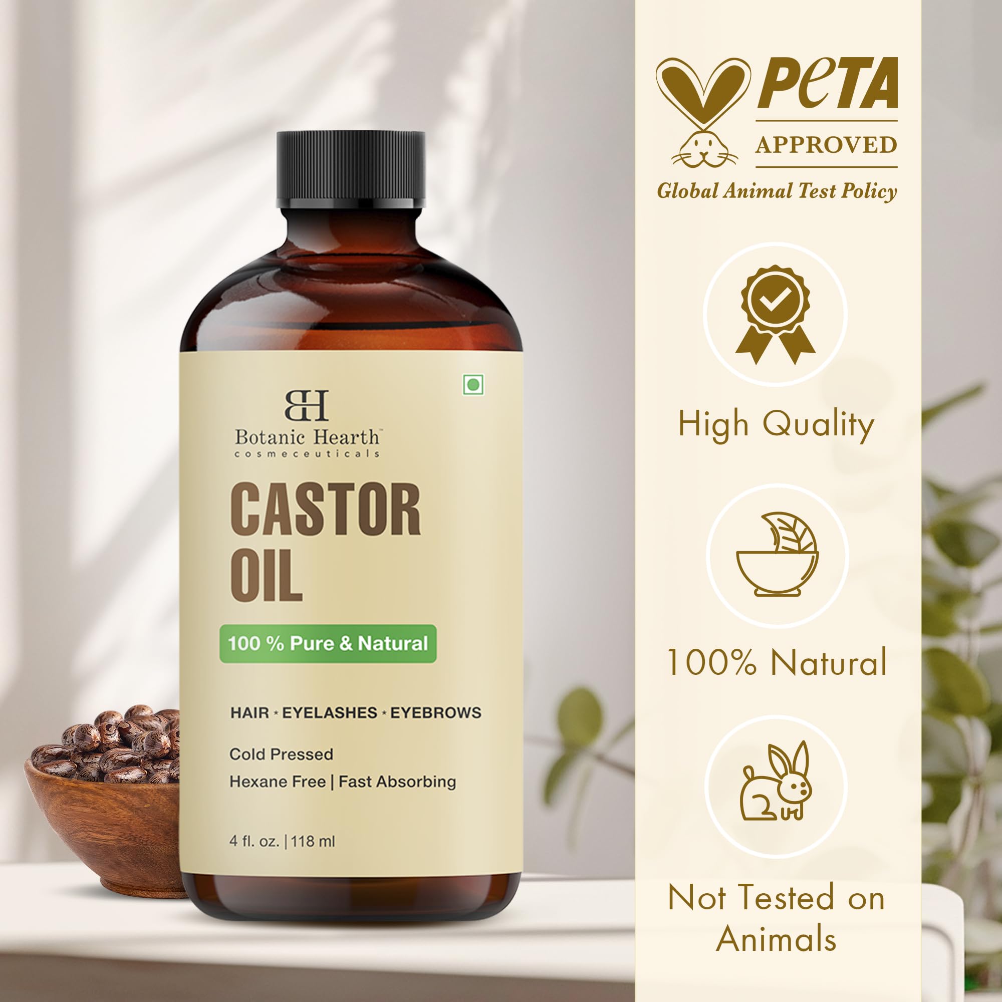 Botanic Hearth cuentagotas preciso para aplicación limpia.