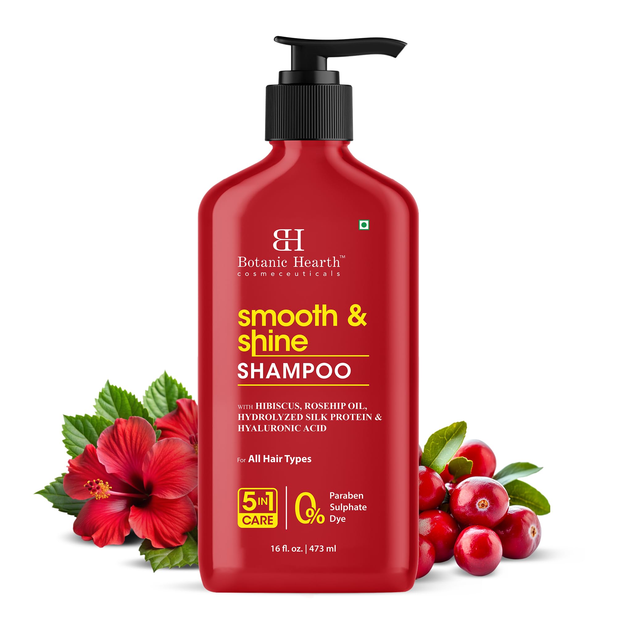 Champú Hibisco Botanic Hearth en bote para cabello suave y manejable