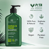 Botanic Hearth Champú, cuidado natural para cabello dañado y seco.