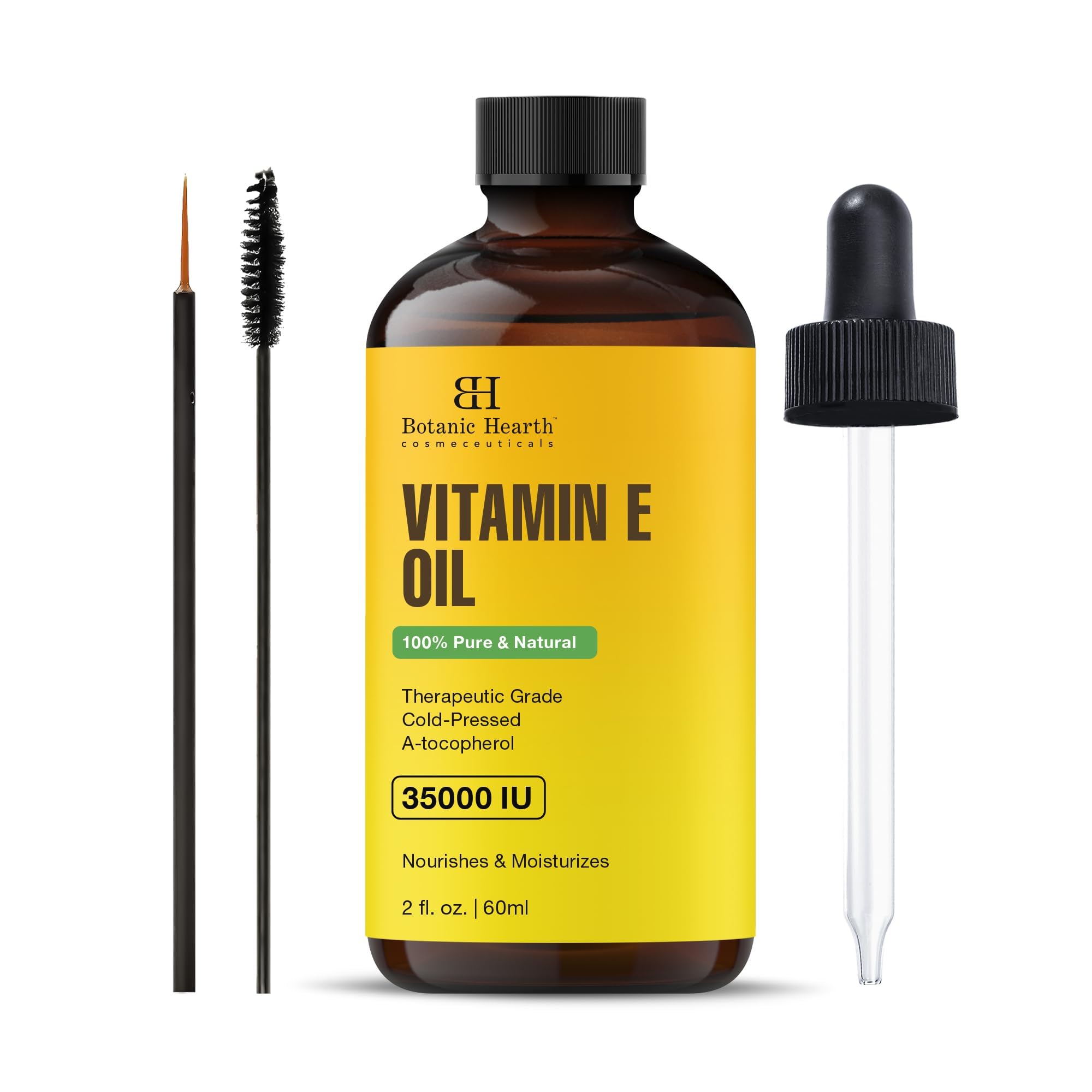 Botanic Hearth Vitamina E: aceite puro en botella para piel y cabello