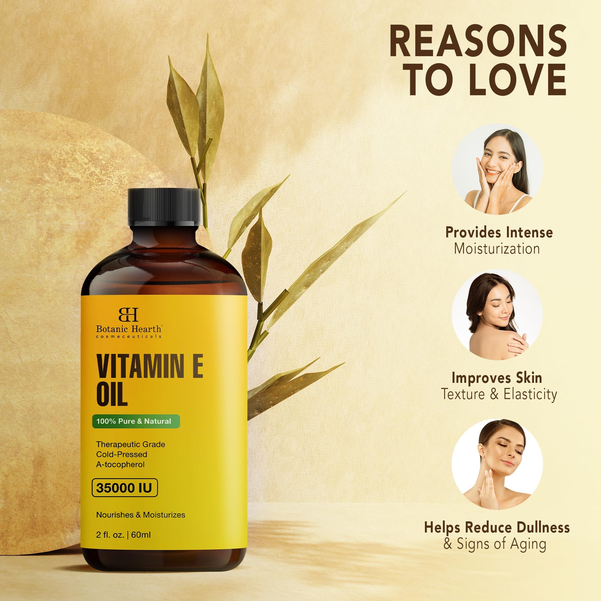 Botanic Hearth Vitamina E: cuidado profundo de piel para hidratación