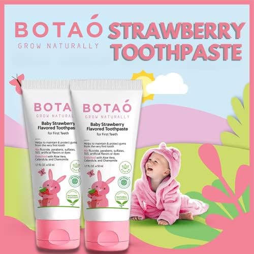 BOTAO con aloe vera para suavidad en encías durante el cepillado de niños.