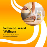 Bote de Seeking Health Optimal Electrolyte Sticks sobre la mesa.