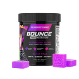Bounce Pro gominolas preentrenamiento con cafeína para energía sostenida en el gimnasio.