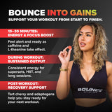 Bounce Pro Shred Blend producido en EE. UU. y probado por laboratorios independientes.