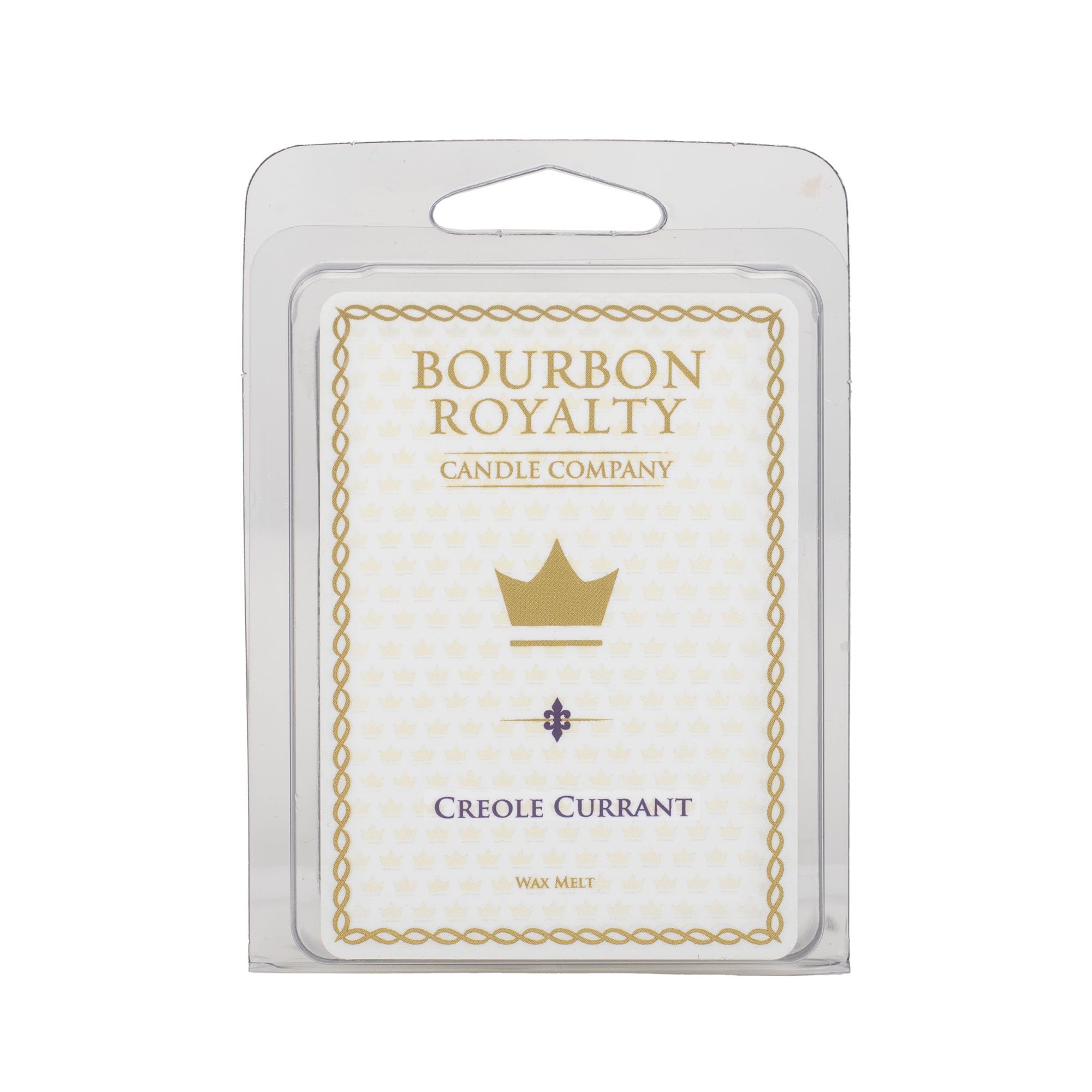 Bourbon Royalty: cubos de cera 2 oz Creole Currant para perfumar espacios con aroma duradero.