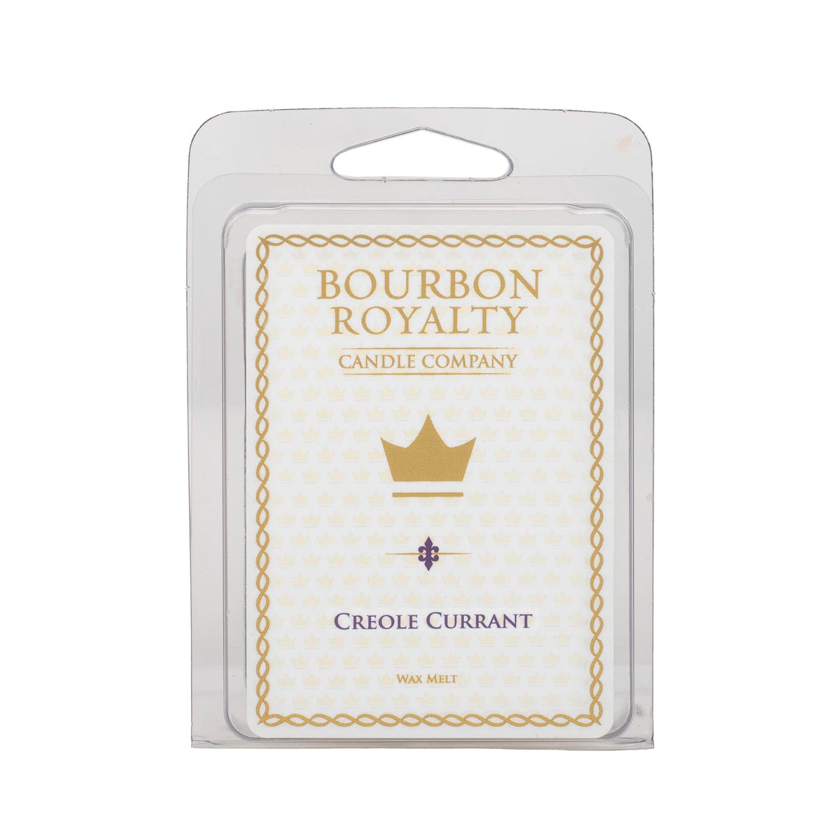 Bourbon Royalty: cubos de cera 2 oz Creole Currant para perfumar espacios con aroma duradero.