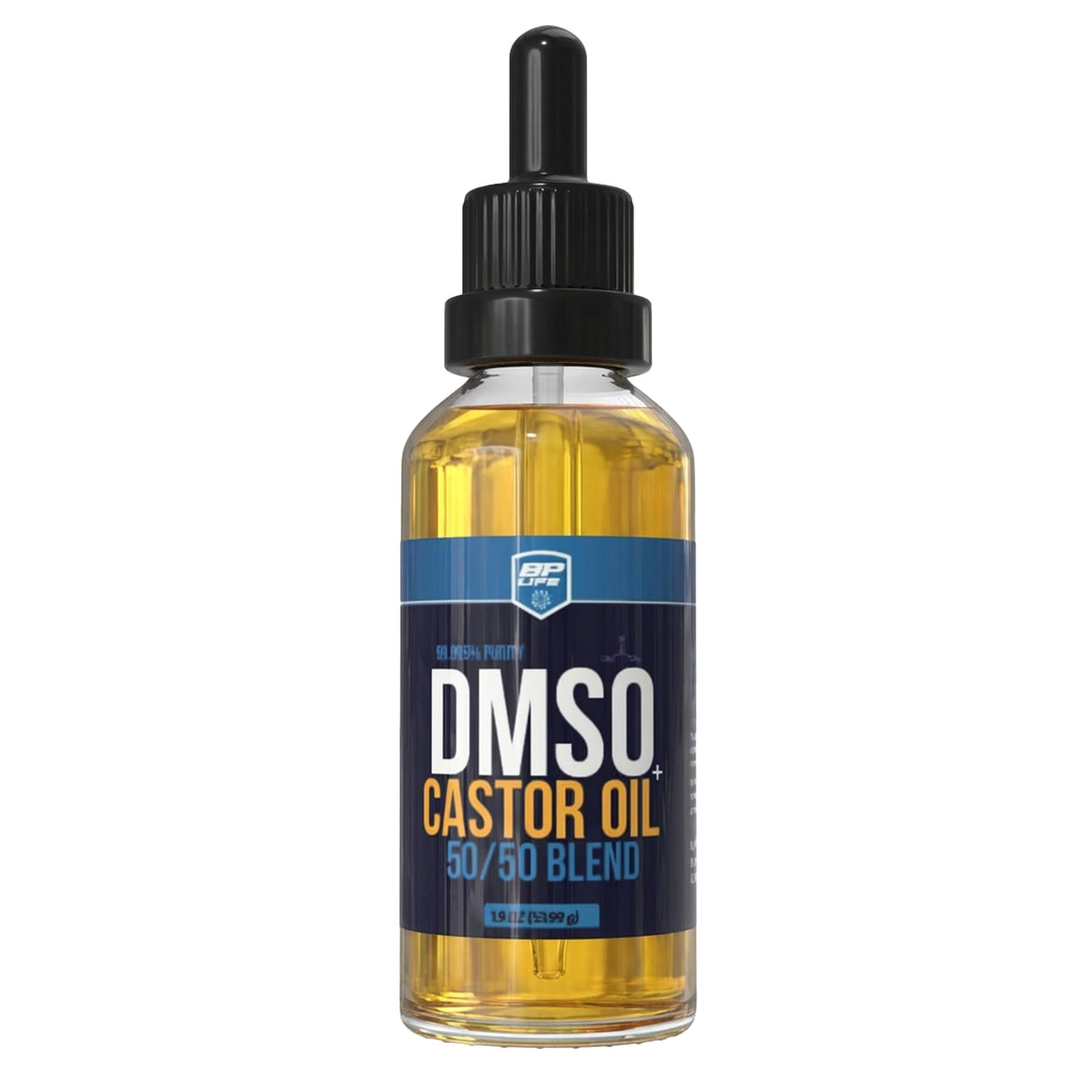 BP Life DMSO + mezcla en botella para uso tópico suave y controlado.
