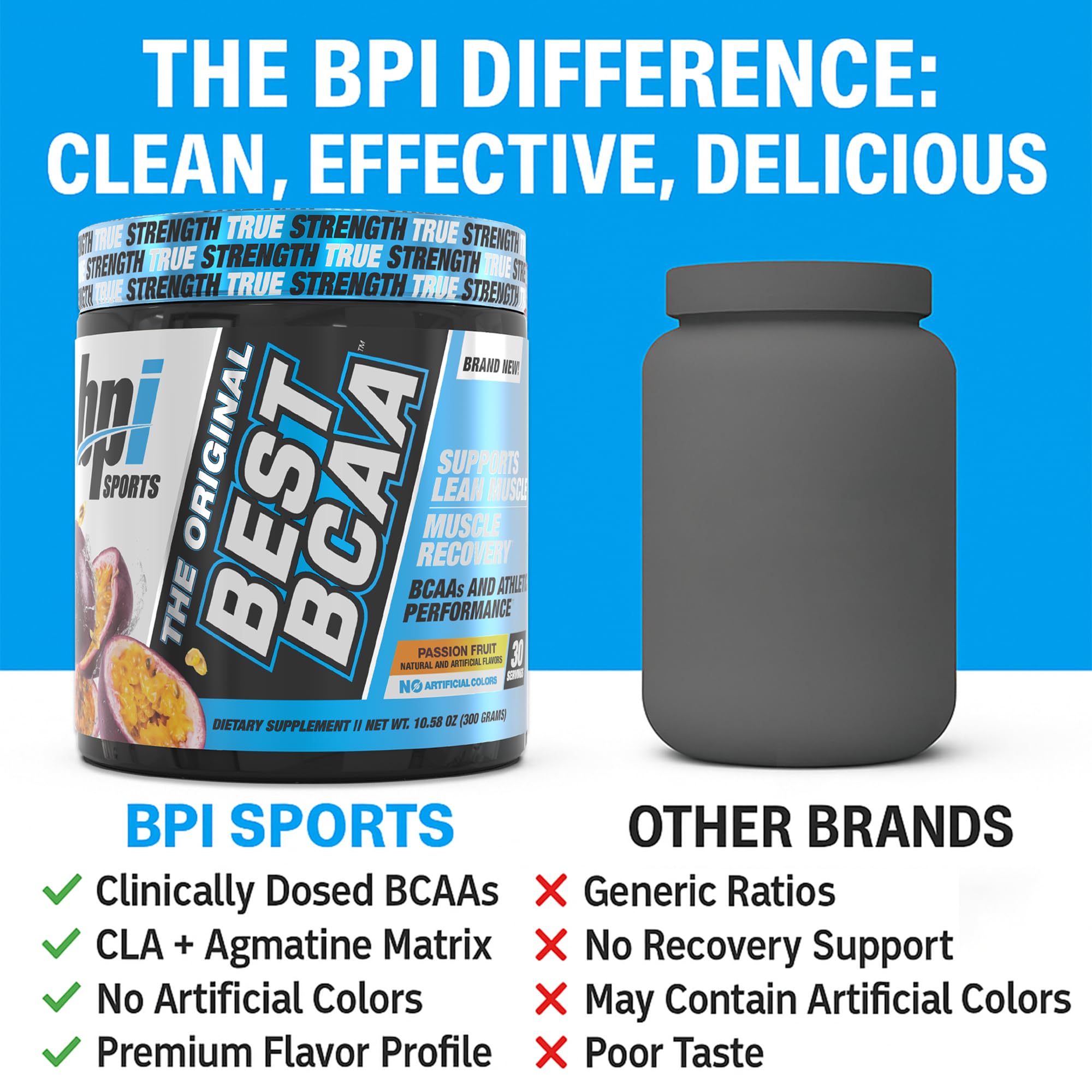 Producto sin azúcar para entrenamientos intensos y sostenibles.